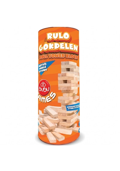 Bubu Gm0035 Ahşap Rulo Gökdelen Denge Oyunu