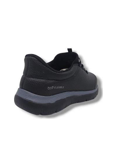 Zerhan Best Of 2012 Erkek Siyah Çorap Model Hafif Taban Şık Loafer Spor Ayakkabı Siyah