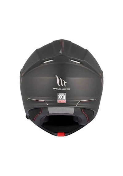 Mt Genesis Sv Solid A1 Mat Çene Açılır Kask Siyah Siyah