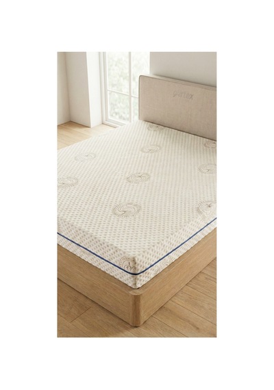 Cotton Premium Fermuarlı Yatak Kılıfı 120x200 Koruyucusu %100 Pamuklu Kılıf Kapitone Tek Kişilik Natural