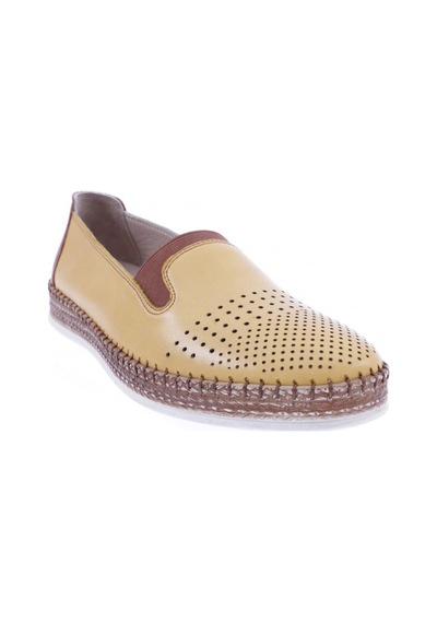 Dgn P37-22y Kadın Lazerli Soft Anatomıc Footwear Deri Ayakkabı P37-1512-R2616 Sarı