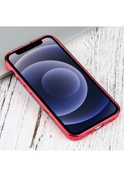 Apple Uyumlu iPhone 13 6.1Inç Lazer Kaplama Renkli Kenar Seffaf Kilif 514281123