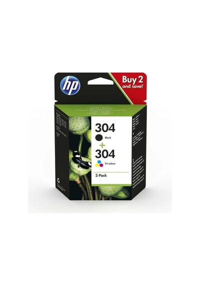 Hp 304 Mürekkep Kartuşu Siyah/üç Renkli 2'li Paket 3jb05ae