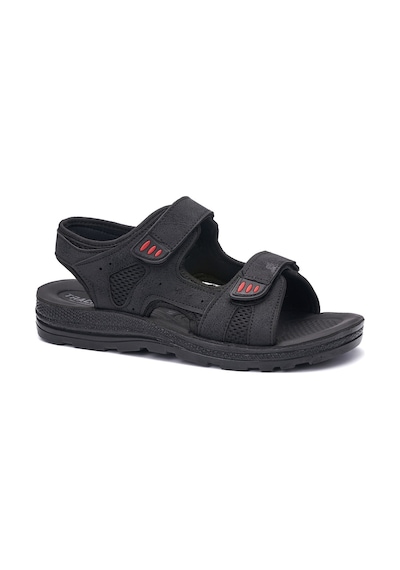 Günlük Unisex Kalın Anatomik Taban Cırtlı Ayarlanabilir Plaj Havuz Deniz Sandalet 037-337-183 Eski Siyah