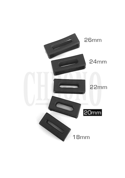 20mm Saat Plastik Silikon Kordon Tutucu Kayış Köprüsü Halka Askı