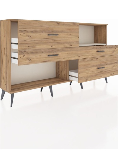 Arges Konsol Tek Raflı 4 Çekmeceli 176x30x99 Çam-aytaşı/çam Aytası/atlas Çam - Atlas Çam Arges Konsol Tek Raflı 4 Çekmeceli 176x30x99 Çam-aytaşı/çam Aytası/atlas Çam - Atlas Çam