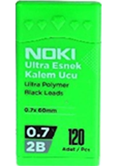 Noki Kalem Ucu Ultra Esnek 0.7 MM 2b Siyah 120'li Yeşil