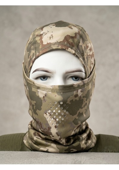 Anadolu Tactical Kamuflaj Desenli Taktik Yüz Maskesi Nefes Alabilir Outdoor Balaklava Yeşil