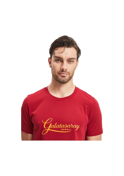 Gsstore Galatasaray Lisanslı Kırmızı Erkek T-shirt Kırmızı