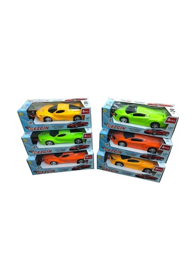 1:18 Şarjlı Uzaktan Kumandalı Spor Araba - Full Fonksiyon Usb Kablolu Oyuncak Araba 20 Cm Turuncu