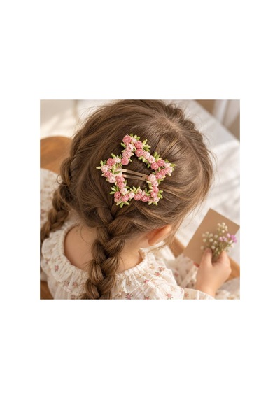 Çiçek Motifleri Detaylı Yıldız Çıtçıt Saç Tokası - Pembe Pembe Yıldız - 923833735 Pembe Yıldız - 923833735 Pembe Yıldız
