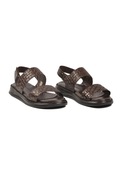 Pierre Cardin Kahve Lastikli Hafif Erkek Günlük Sandalet Pc-7334 M Kahve