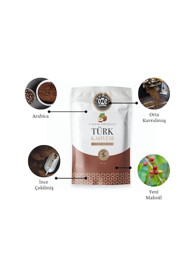 Oze Fındık Aromalı Türk Kahvesi 100 G