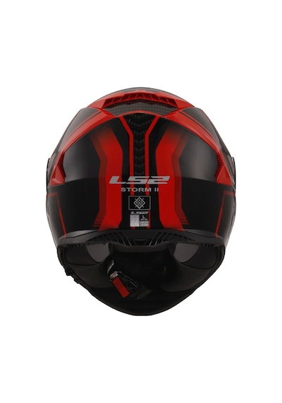 Ls2 Storm 2 Tracker Kask Kırmızı - Siyah