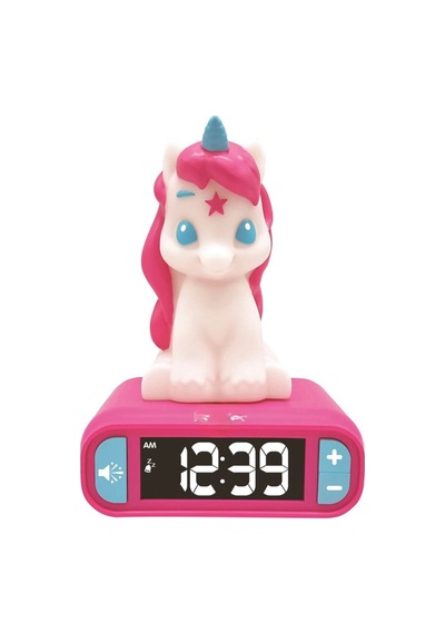3d Unicorn Dijital Çalar Saat Sesli Işıklı 1 Adet Çok Renkli