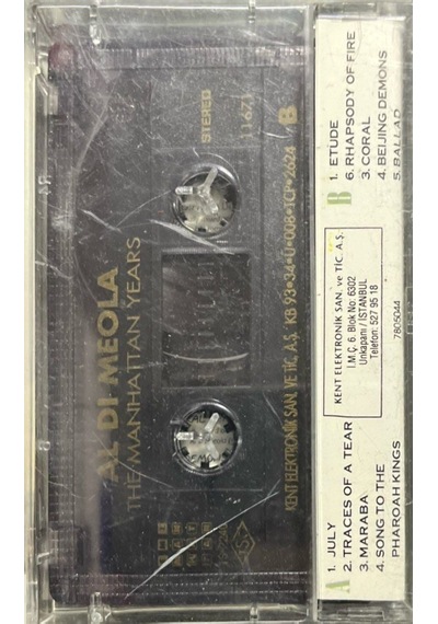 Plak Değildir Kaset Tir Kaset The Best Of Al Di Meola The Manha