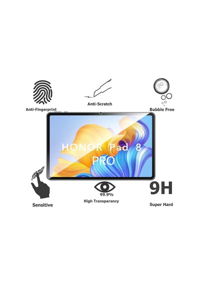 Honor Pad X8 Pro 11.5" Tablet Uyumlu Nano Kırılmaz Ekran Koruyucu Şeffaf Cam Esnek Tam Kaplama