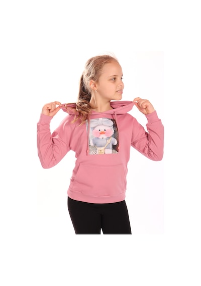 Toontoy Kız Çocuk Ördek Baskılı Sweatshirt Gülkurusu Toontoy Kız Çocuk Ördek Baskılı Sweatshirt Gülkurusu