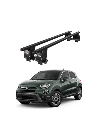 Royal Fiat 500x 2015 Ve Sonrası Uyumlu Siyah Ara Atkı Port Bagaj Tavan Barı