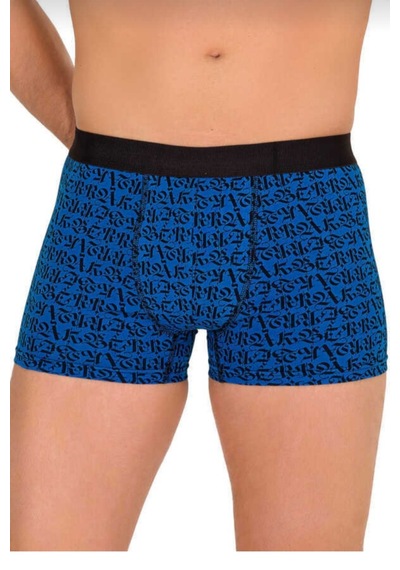 4480 Berrak Desenli Likralı Boxer 6 Lı Çok Renkli