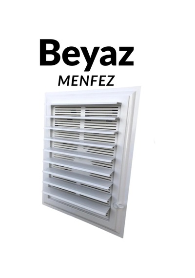 Beyaz 45 X 55 Cm Havalandırma Menfezi Banyo Menfezi Wc Baca Kapağı Tuvalet Menfezi Plastik Panjur