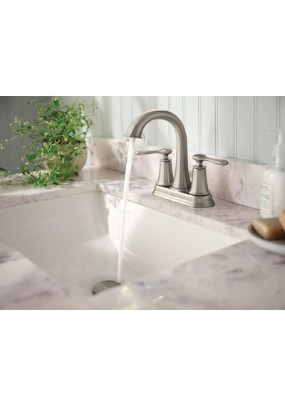 Moen 84092srn Ellicott 4 "lavabo Bataryası, Spot Dirençli Fırçala Diğer