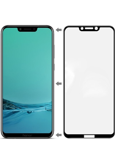 Huawei Honor Play Full Glue Tempered Full Cam Ekran Koruyucu Siyah (294105664)