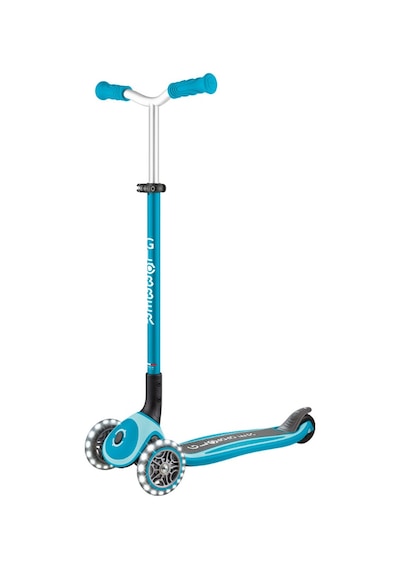 Globber Master Işıklı Katlanabilir Scooter - Okyanus Mavisi Mavi