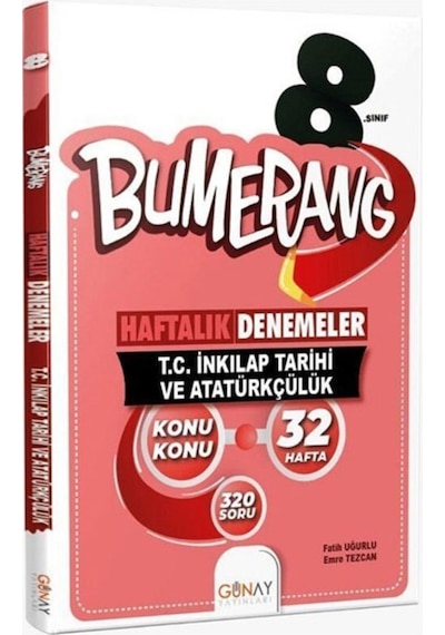 8 Sınıf Lgs Bumerang 32 Haftalık Inkılap Tarihi Deneme Günay Yay