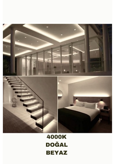 Dolap / Duvar 5 Metre Tak Çalıştır Mt/120 Led Şerit Led 4000k