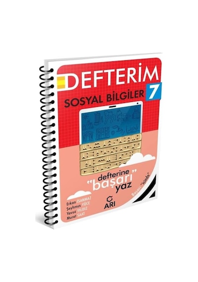 Arı Yayınları 7. Sınıf Sosyal Bilgiler Defterim - Sosyalimo Yni Bej - Beyaz