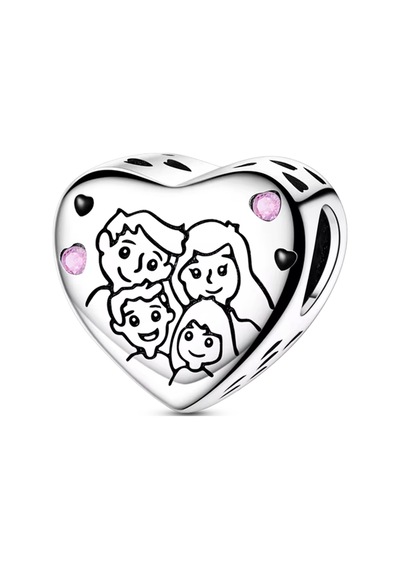 Canım Ailem Boncuk Charm Gümüş