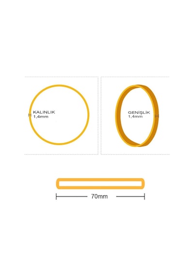 Ekoset 70Mm Paket Ambalaj Para Lastiği 500 Gram