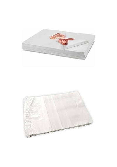 Plast Kağıt Şarküteri Kasap Poşeti Şeffaf Tabaka 35×50CM 50 Adet