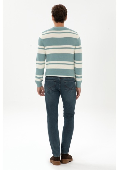 U.S. Polo Assn. Erkek Mavi Slim Fit Jean Pantolon 50310337-DN0030 U.S. Polo Assn. Erkek Mavi Slim Fit Jean Pantolon 50310337-DN0030