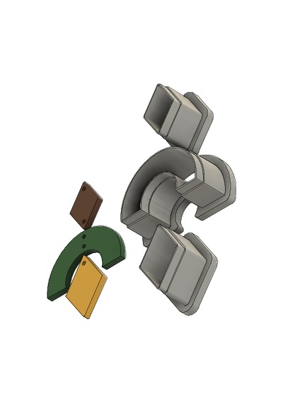 Polimer Kil Küpe Kalıbı Model 0005