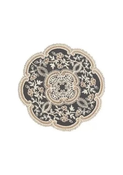 Alya Model No124 Gold 5 Parça Salon Takımı Dantelli Masa Örtüsü Runner Seti Bzckh1317 Çok Renkli
