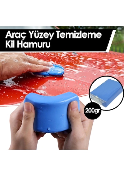 Kil Hamuru Araç Oto Yüzey Temizleme Plastik Saklama Kutulu 200gr