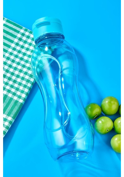 Kolay Kapak Eco Şişe Suluk 500 Ml, Su Şişesi Turkuaz Plastik Diğer