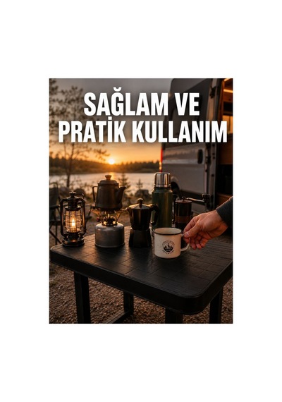 Katlanır Plastik Kamp Masası Hafif Taşınabilir Piknik Masası - Hs08371005-4658 Renkli Renkli