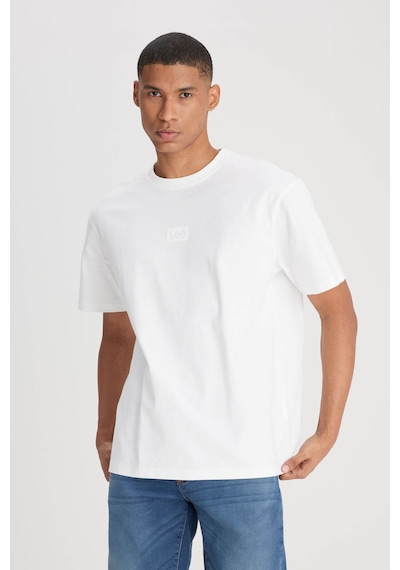 Lee Loose Fit Kırık Beyaz Erkek T-shirt L222001102 KIRIK BEYAZ