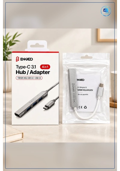 Type-c Hub Adaptör 4 Port Usb 3.0 Ve 2.0 Anahtarlı Dizüstü Bilgis