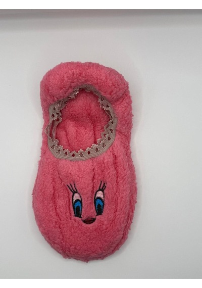 Ozzy Socks Kadın Pembe Yüz Desenli Uyku Patik Çorap 3'lü Paket Pembe