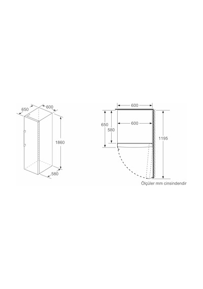 Bosch GSN36VIEP 242 L Serie 4 Solo Derin Dondurucu