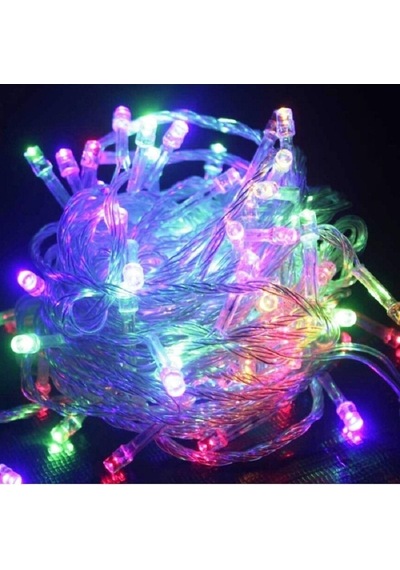 Kuzey 10 Metre 100 Led Renkli Led Işık Yılbaşı Ağacı Işığı 220 Volt Renkli Işık Noel Yılbaşı Işıkları Diğer