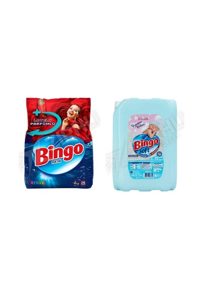 Bingo Renkliler 4kg + Yumuşatıcı Soft 5 L2'li Set Diğer
