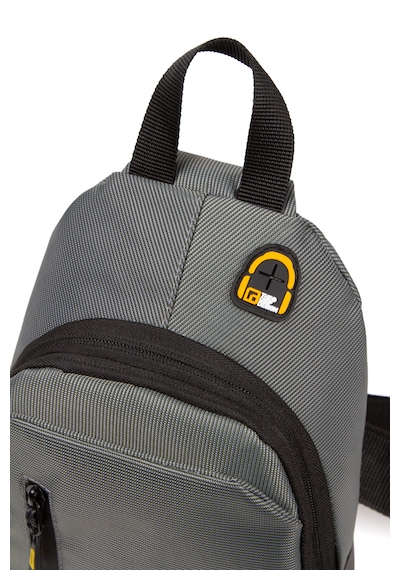 Esvelans Unisex Çapraz Askılı Göğüs Ve Omuz Çantası Body Bag İkili Set Siyah & Gri