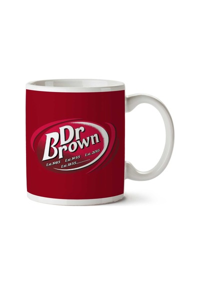 Doc Brown Dr Pepper Back To The Future İki Tarafı Baskılı Kupa Bardak