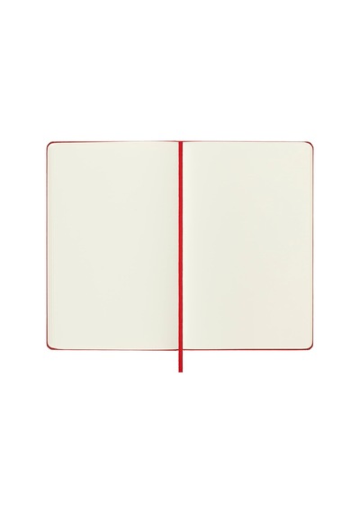 Çizgisiz Kırmızı Defter L Boy Sert Kapak Çok Renkli