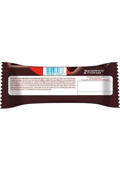 Kinder Bueno Dark Çikolata 43 Gr - 5 Adet